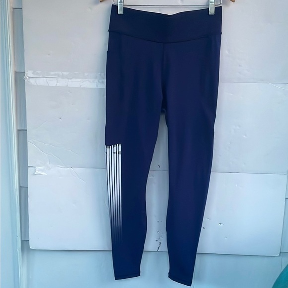 Savage X Fenty Pants - Savage X Fenty Band-It High-Waist Snatched Leggings Blue Workout Pants 1X 16-18